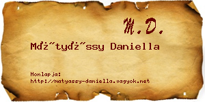 Mátyássy Daniella névjegykártya